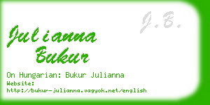 julianna bukur business card